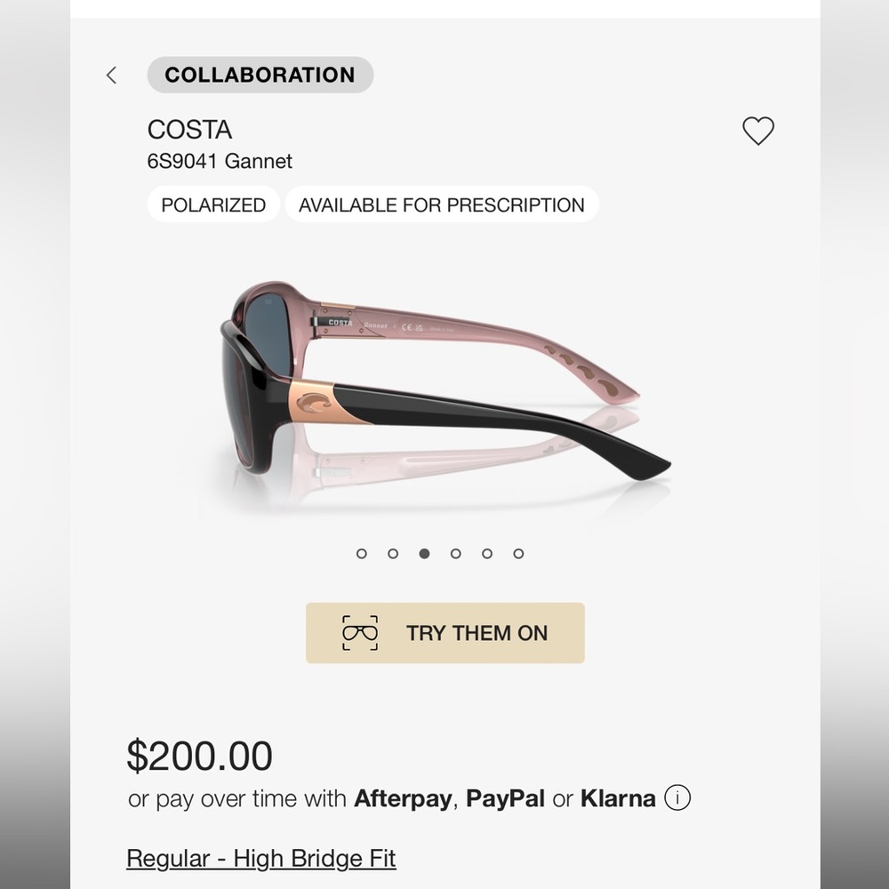 Costa Gannet sunglasses (women’s) in black/hibiscus